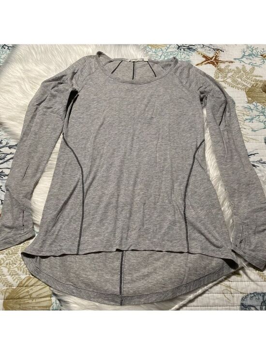 Athleta Tops - Athleta womens Long Sleeve tunic/Tee S Gray